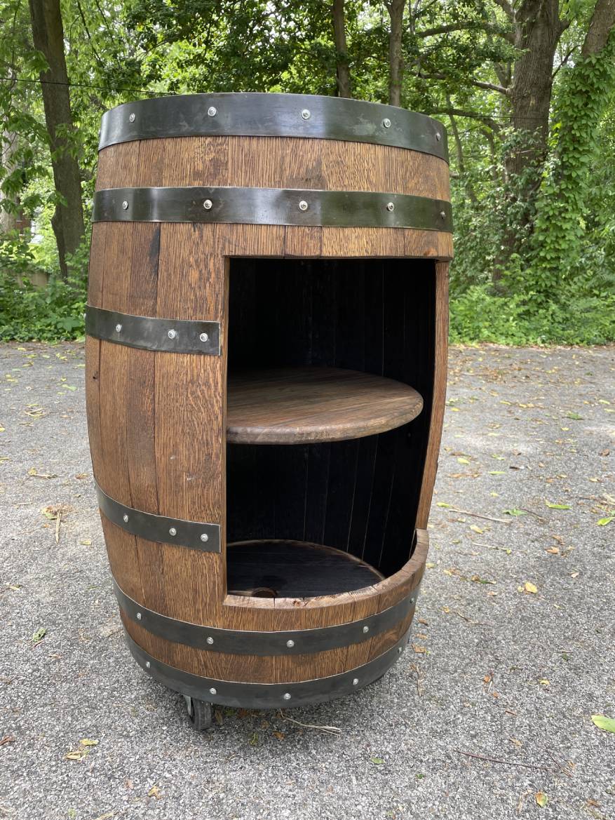 whiskey barrel bar,whiskey barrel cabinet