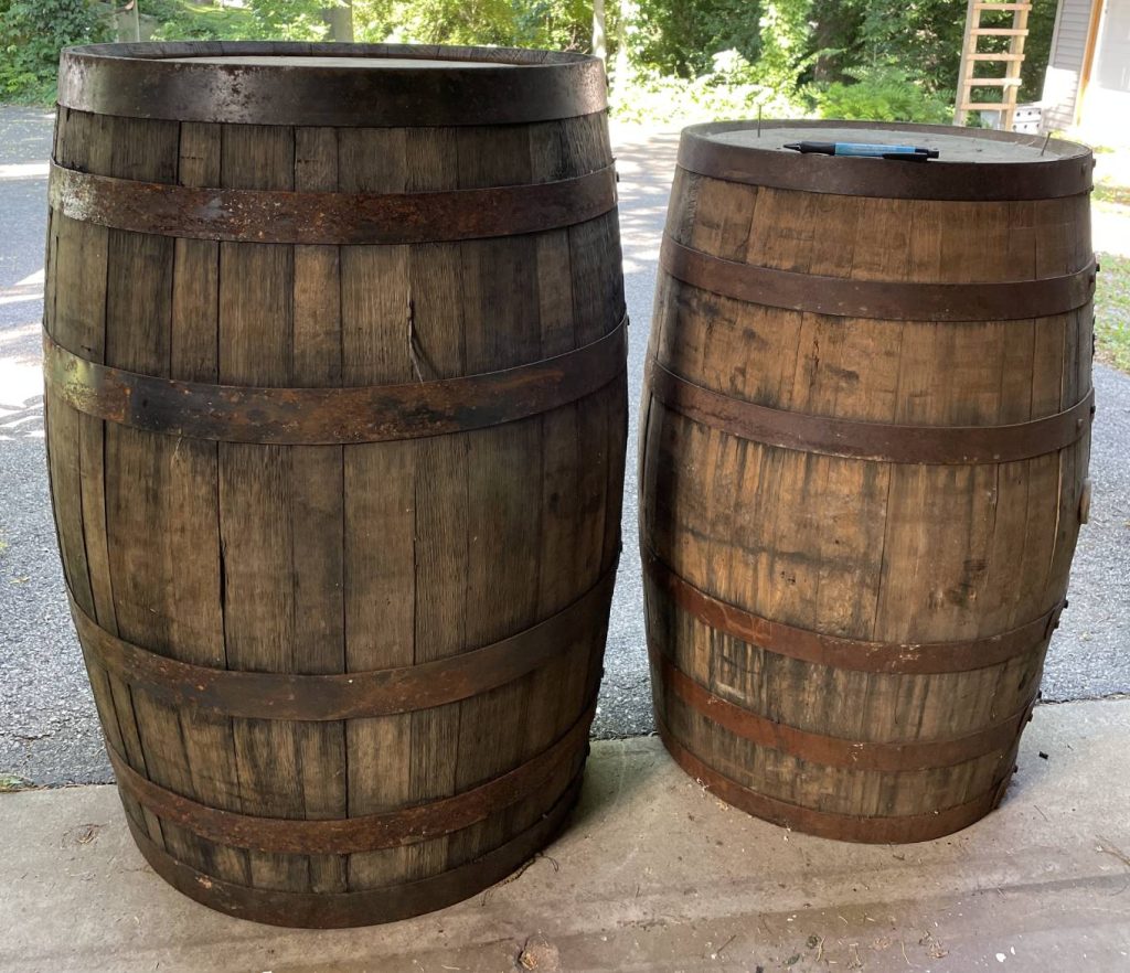 whiskey barrel decor